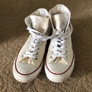 White Hightop Converse